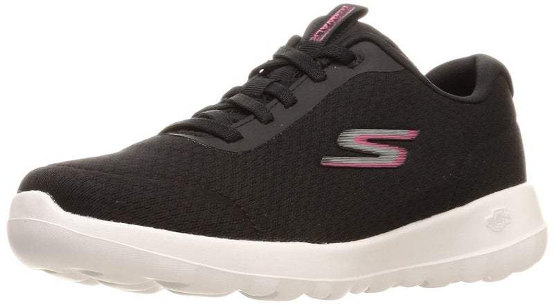Skechers womens GO WALK JOY - ECSTATIC Black/White 6 US - Image 1